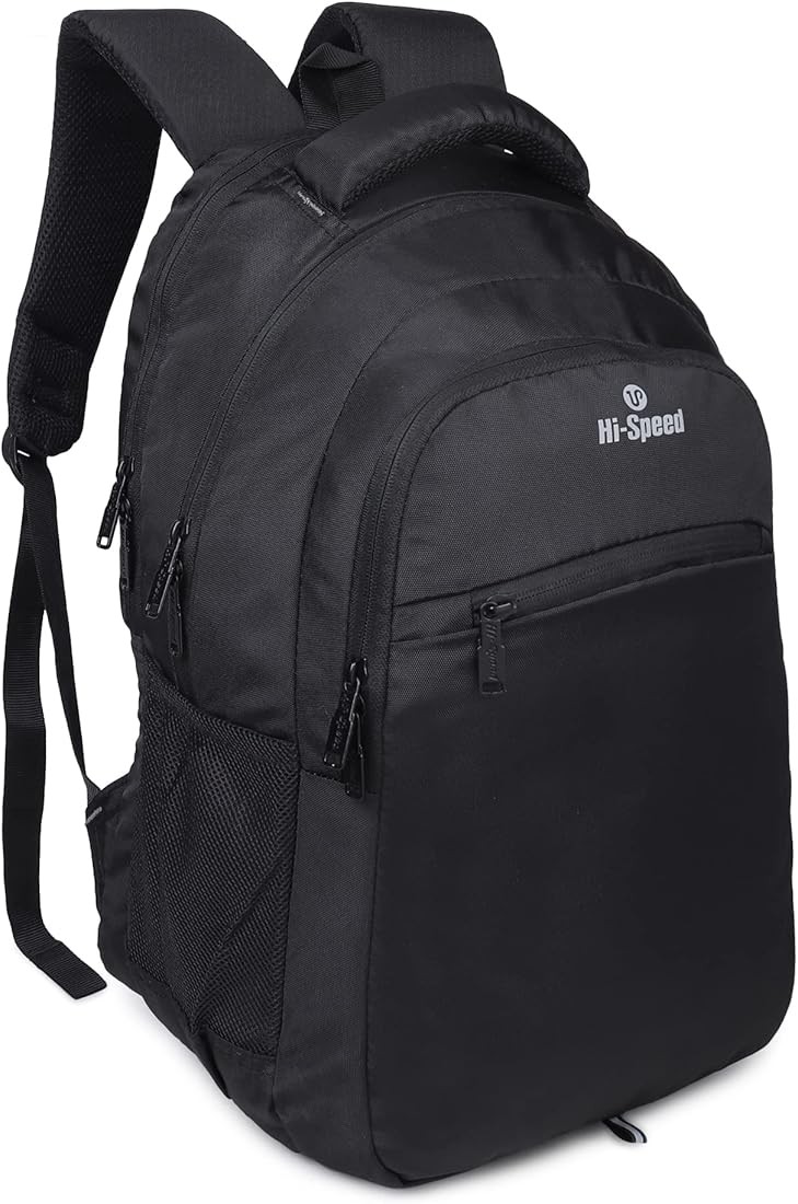 Hi-Speed Polyester 26 Ltr Black  Laptop Backpack